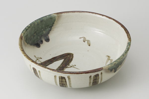 織部山水 八寸腰張丼