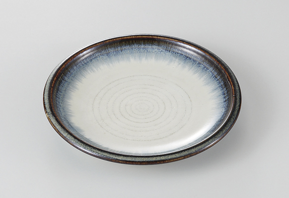 均窯錆流し くくり手4.0皿