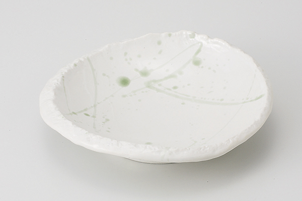 緑彩しぶき 岩渕浅鉢