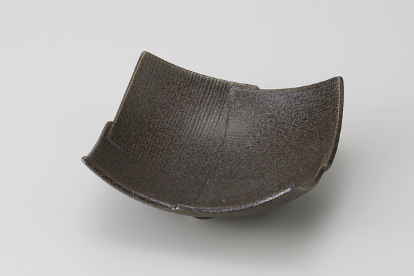 黒伊賀市松 正角皿