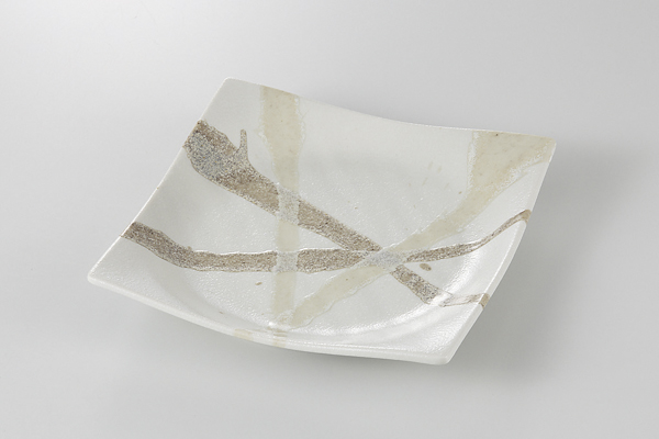 志野乃芽 正角5.5皿