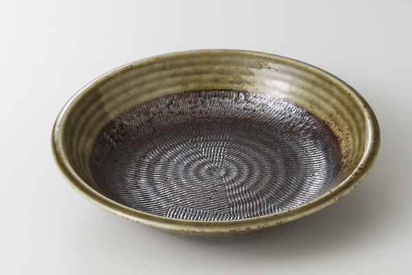 灰吹擂目紋 多用皿