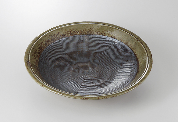 灰吹擂目紋 9.5盛皿