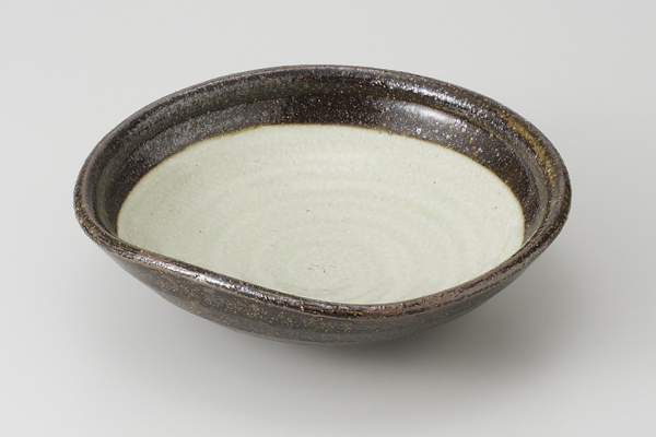 南蛮粉引 7.0平鉢