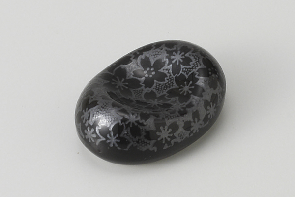 銀彩桜 丸型箸置