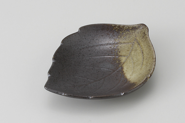 木枯らし 葉型小皿