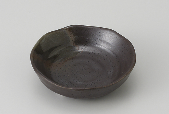 黒伊賀 三ッ足3.0皿