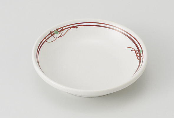 赤とじめ 3.0玉渕皿