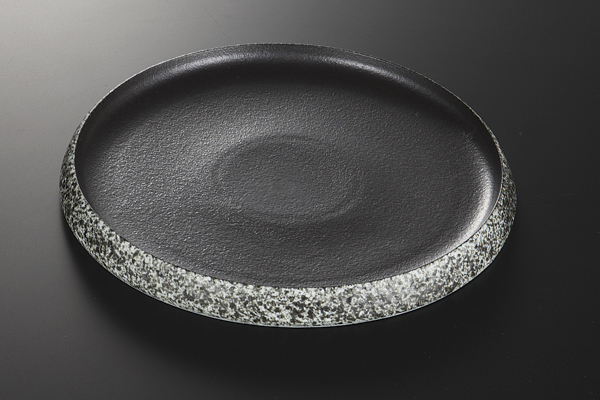 墨吹 9寸石目プレート