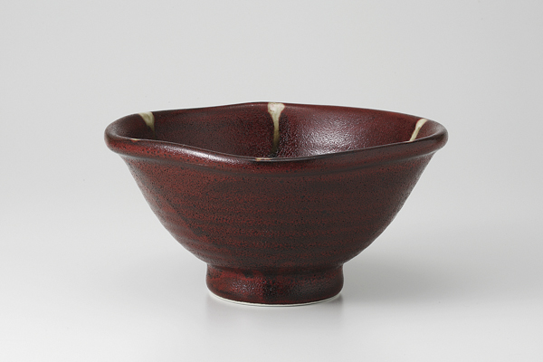 赤黒釉彩 6.3丼