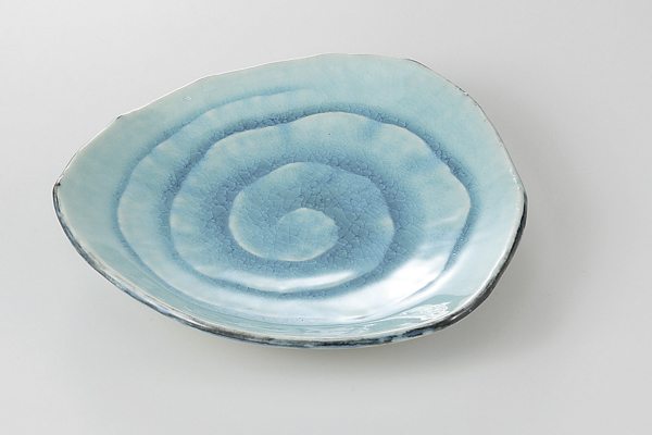 スカイブルー 5.0三角皿