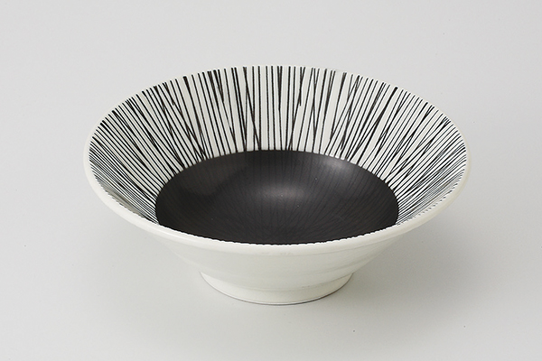 黒くし目 輪二重5.5深鉢