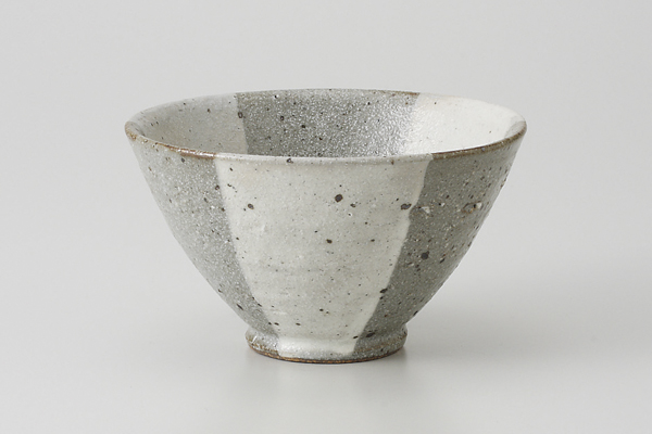 間取粉引 茶漬碗