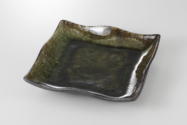 砂目織部 正角皿(大)