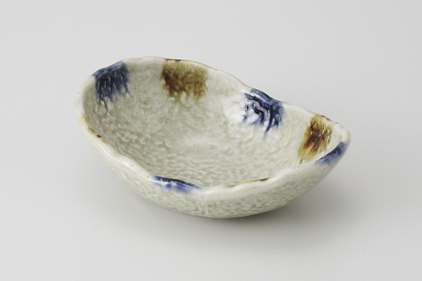 呉須錆灰流し 岩目たたき鉢