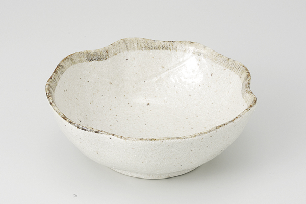 錆唐津 花型4.8鉢