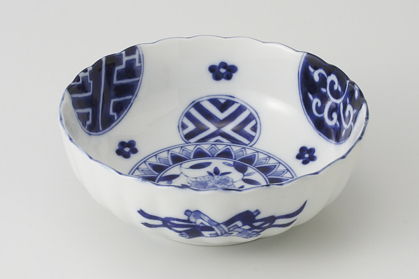 【廃番】藍丸紋 5.5鉢