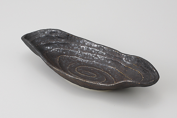 熔岩流 舟型向付