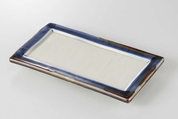 唐呉須流し 高浜焼物皿