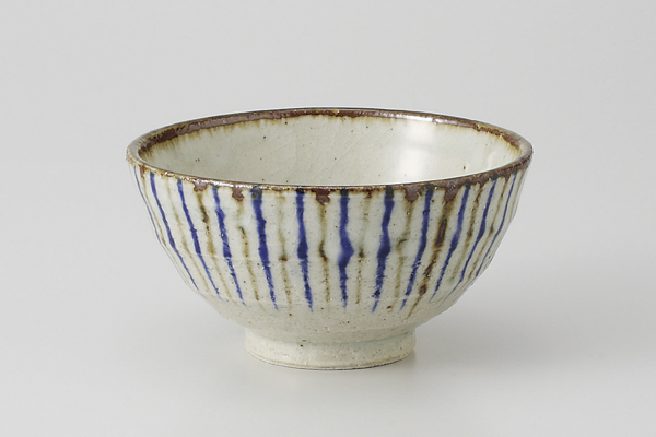 二色十草 丸茶碗