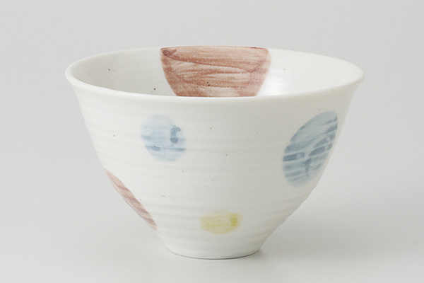 白志野水玉 飯碗