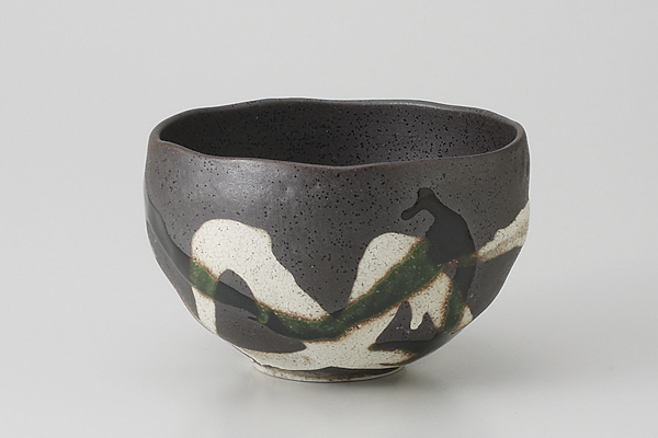 かいらぎ織部 丸碗