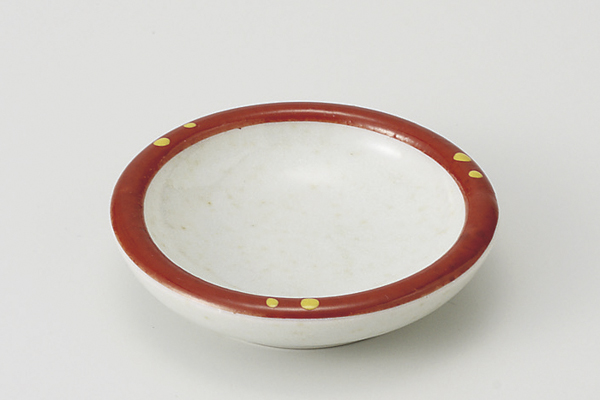 黄彩赤渕 ちび皿