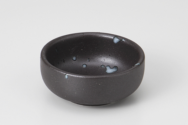 黒釉白しぶき 珍味千代口