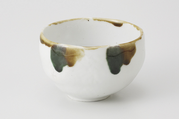 三彩流し 小丸碗