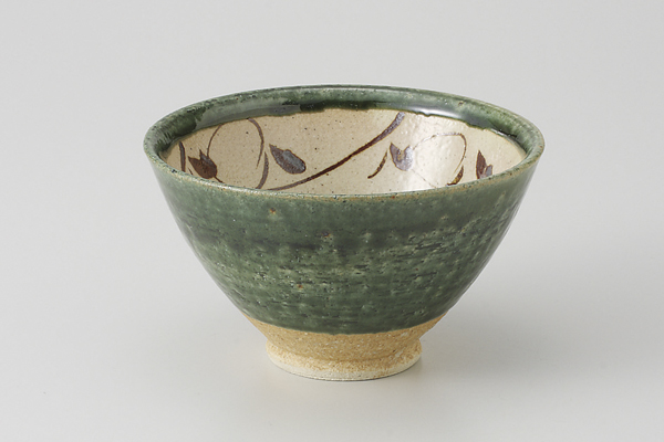 織部唐草 茶漬碗