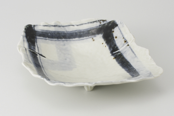 呉須格子 ちぎり9.0鉢