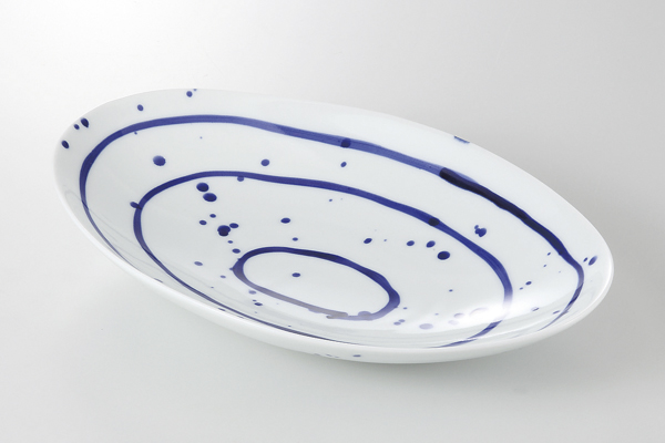 翔彩 楕円鉢