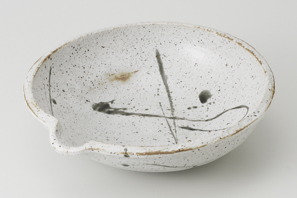 織部散し 片口煮物鉢