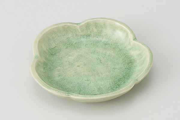 グリン貫入 梅小皿