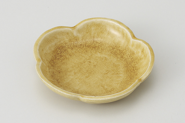 アメ貫入 梅小皿