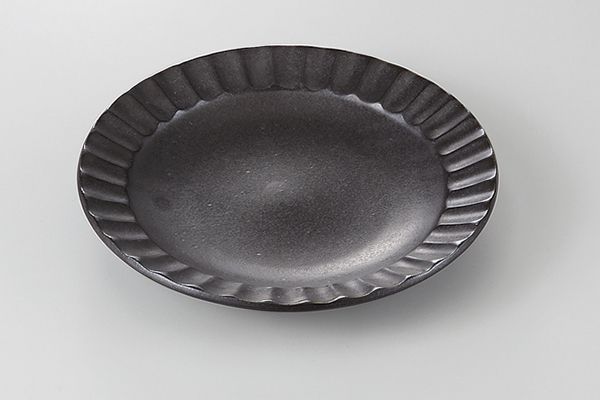 黒結晶 しのぎ5.0皿