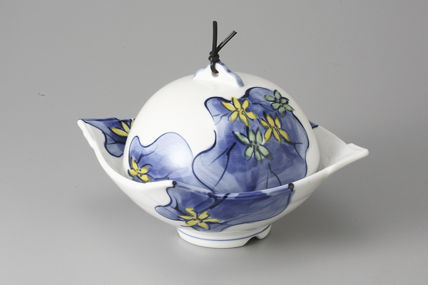 染付つわぶき 菱形むし器セット