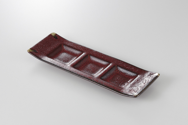 赤黒釉彩 スリープレート