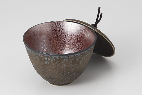 赤結晶ヌリ分け 蓋付カップ