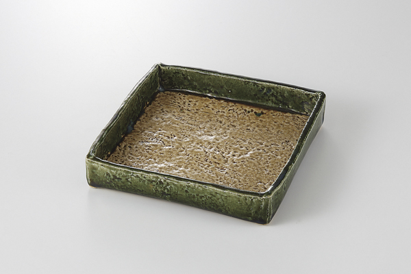 黄瀬戸オリベ 切立前菜皿