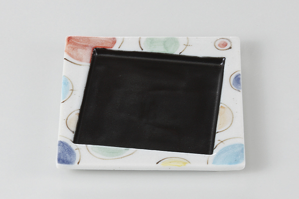 【廃番】ふうせん水玉 角皿