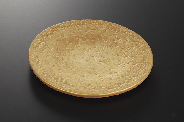 黄金石 砂目8寸皿