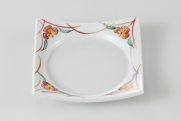 華格子 渕上り角皿