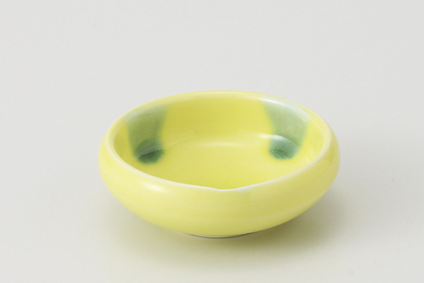 黄釉緑点 丸千代口