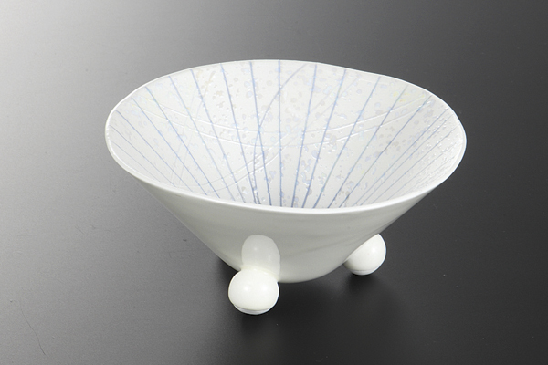 ブルー一珍 三ッ足小鉢