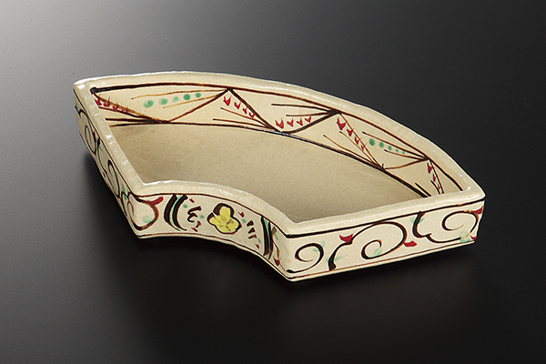 間取花 扇面向付