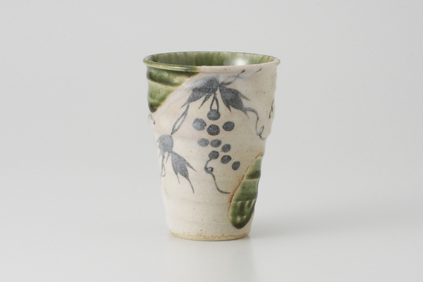 織部ぶどう(玉山窯) フリーカップ