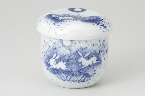 吹墨うさぎ むし碗