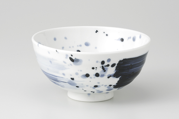 呉須荒刷毛 茶碗