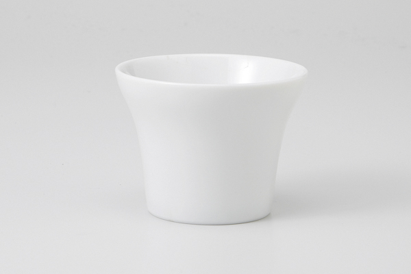 白磁じゃのめ 平ぐい呑(大)